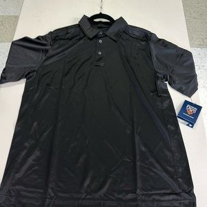 Flying cross black button down polo command  shirt